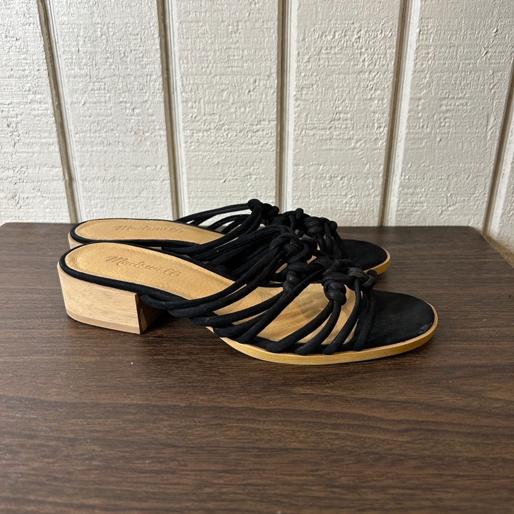 Madewell Dakota Strappy Sandals, size 7.  Scuff on toe area, see pictures. - Picture 4 of 8